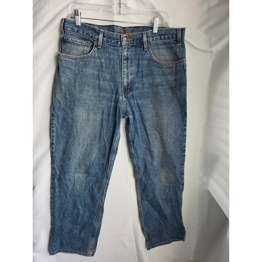 Eddie Bauer Classic Fit Jeans Mens  Blue Medium Wash Classic Mid Straight